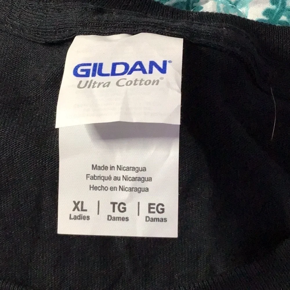 Gildan Black XL Short Sleeve Graphic T-Shirt. (0086) - Picture 2 of 4